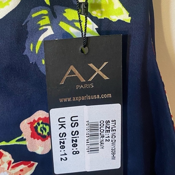 NWT AX Paris Floral Sleeveless Dress size 12 - Picture 11 of 12